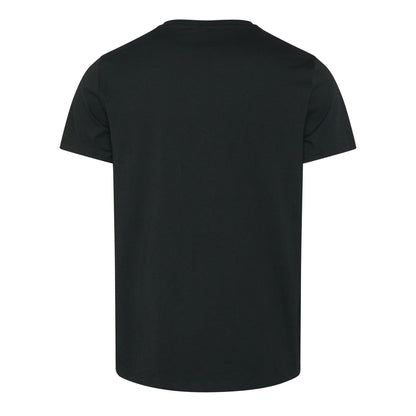 Black - Back - Boss Mens Contrast Logo Cotton Regular T-Shirt