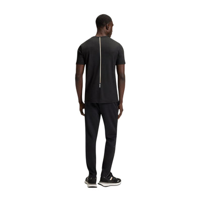 Black - Lifestyle - Boss Mens Pique Odour Control Slim T-Shirt
