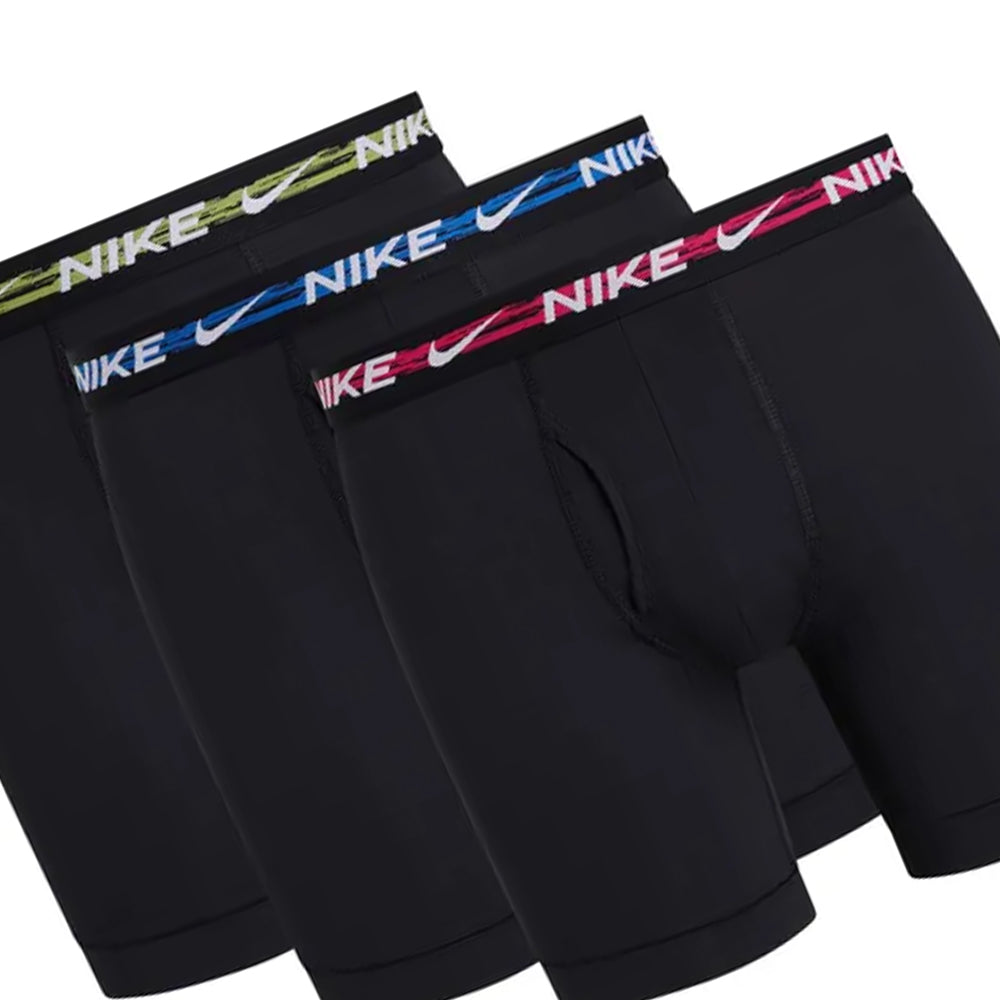 Black - Back - Nike Mens Boxer Shorts (Pack of 3)