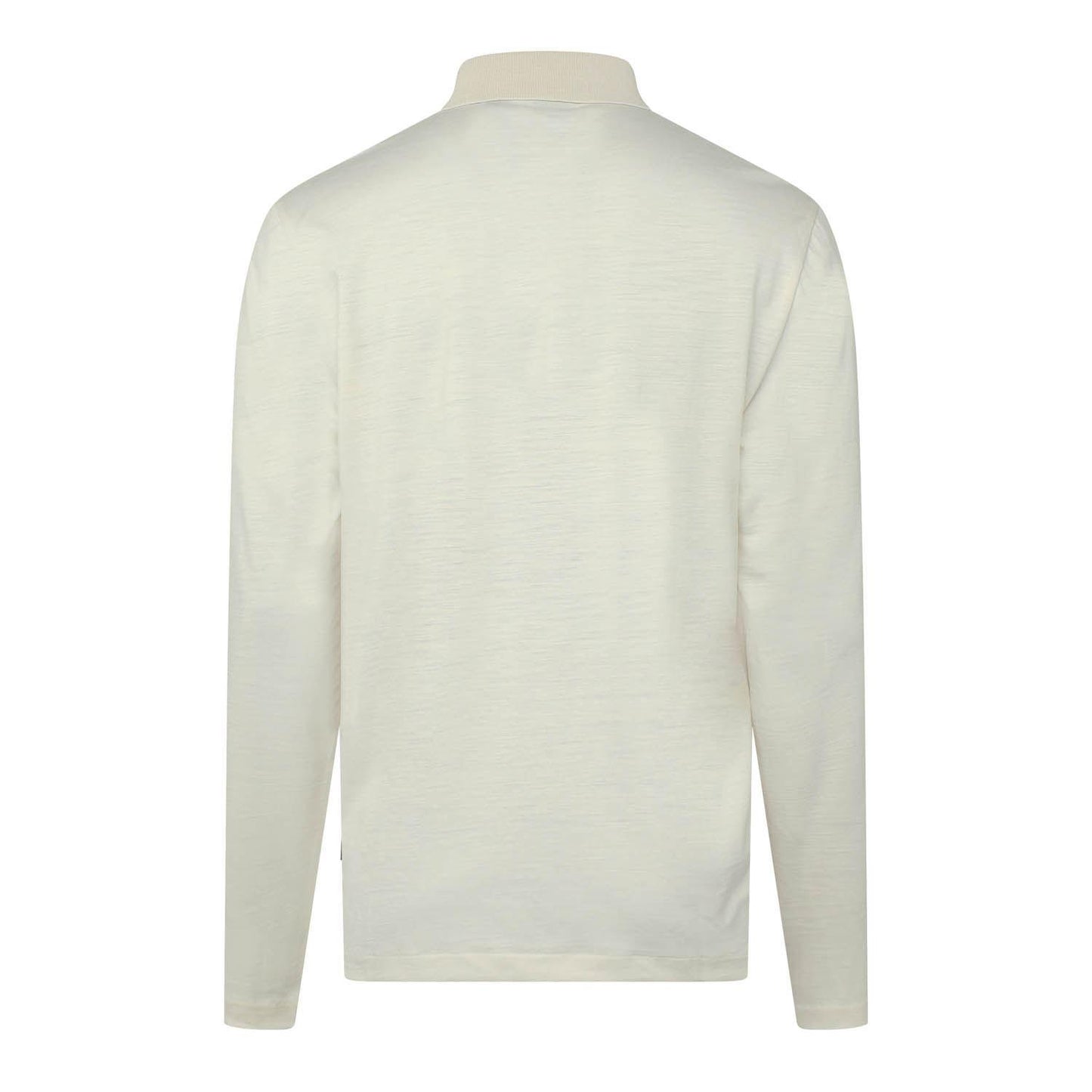 White - Back - Hugo Boss Mens H-Pado 110 Long-Sleeved Polo Shirt