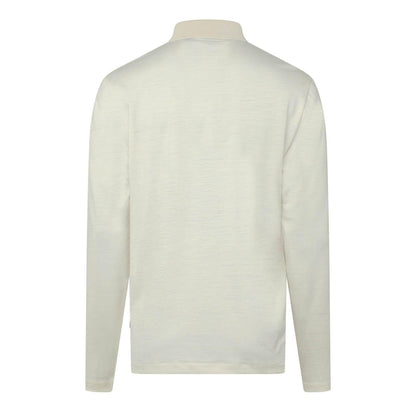 White - Back - Hugo Boss Mens H-Pado 110 Long-Sleeved Polo Shirt