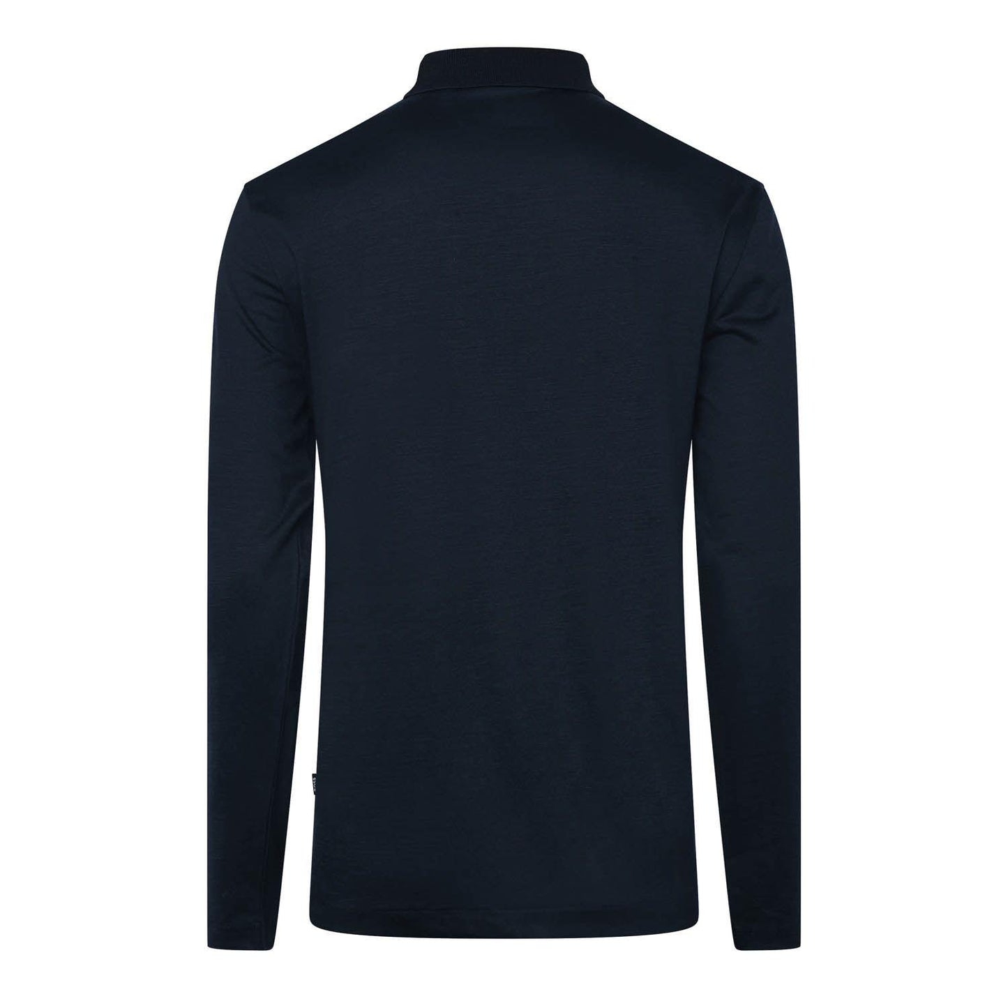 Dark Blue - Back - Hugo Boss Mens H-Pado 110 Long-Sleeved Polo Shirt