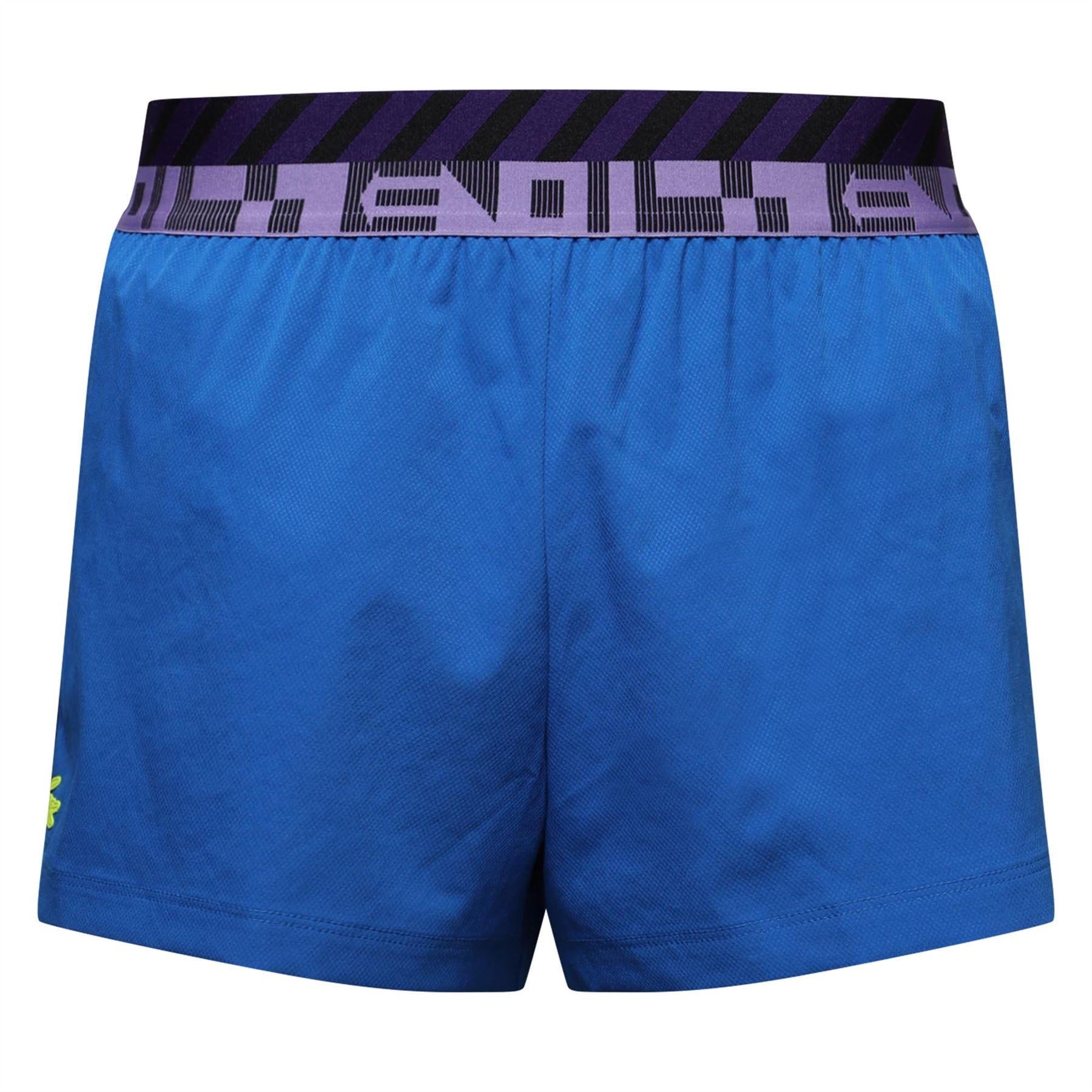 Blue - Front - Lacoste Womens-Ladies Tennis Shorts
