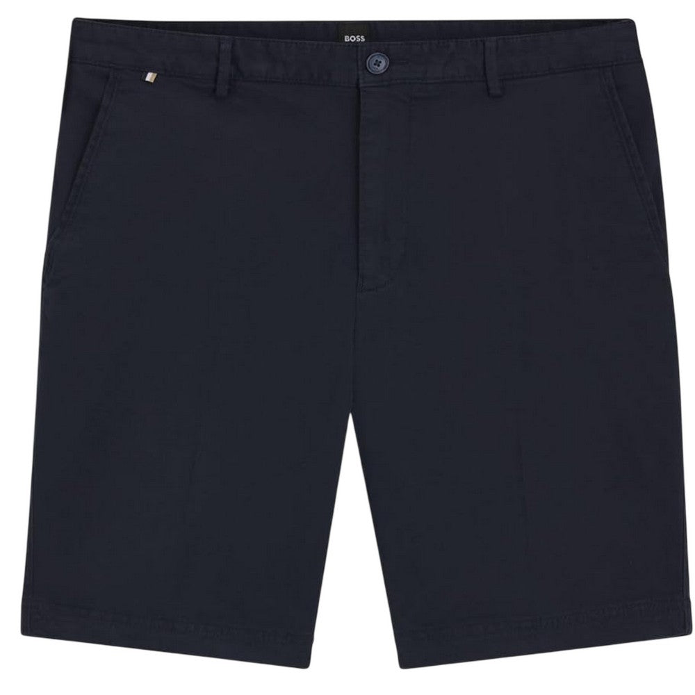Dark Blue - Front - Boss Mens Slice Slim Shorts