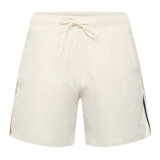 White - Front - Boss Mens Iconic Logo Swim Shorts