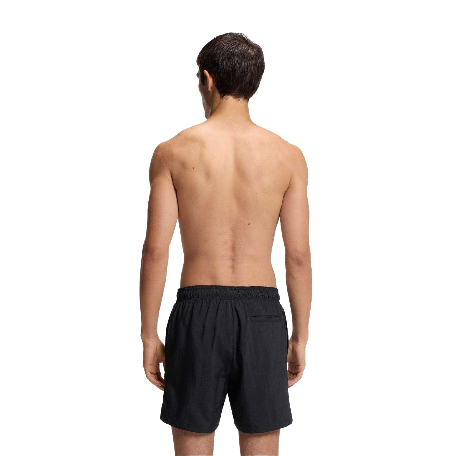 Black - Back - Hugo Mens Paolo Quick Dry Swim Shorts