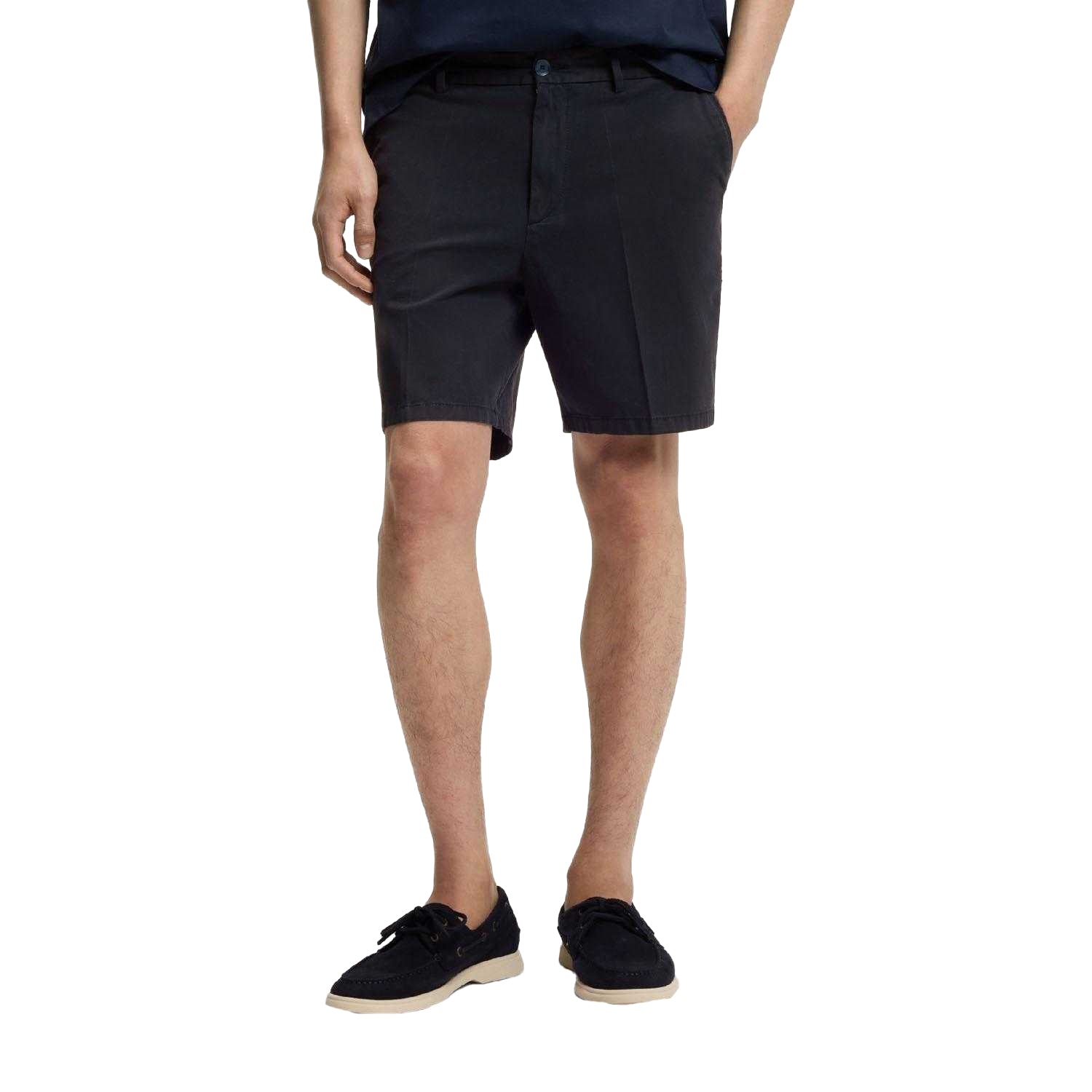 Dark Blue - Lifestyle - Boss Mens H-Kane1 Modern Shorts