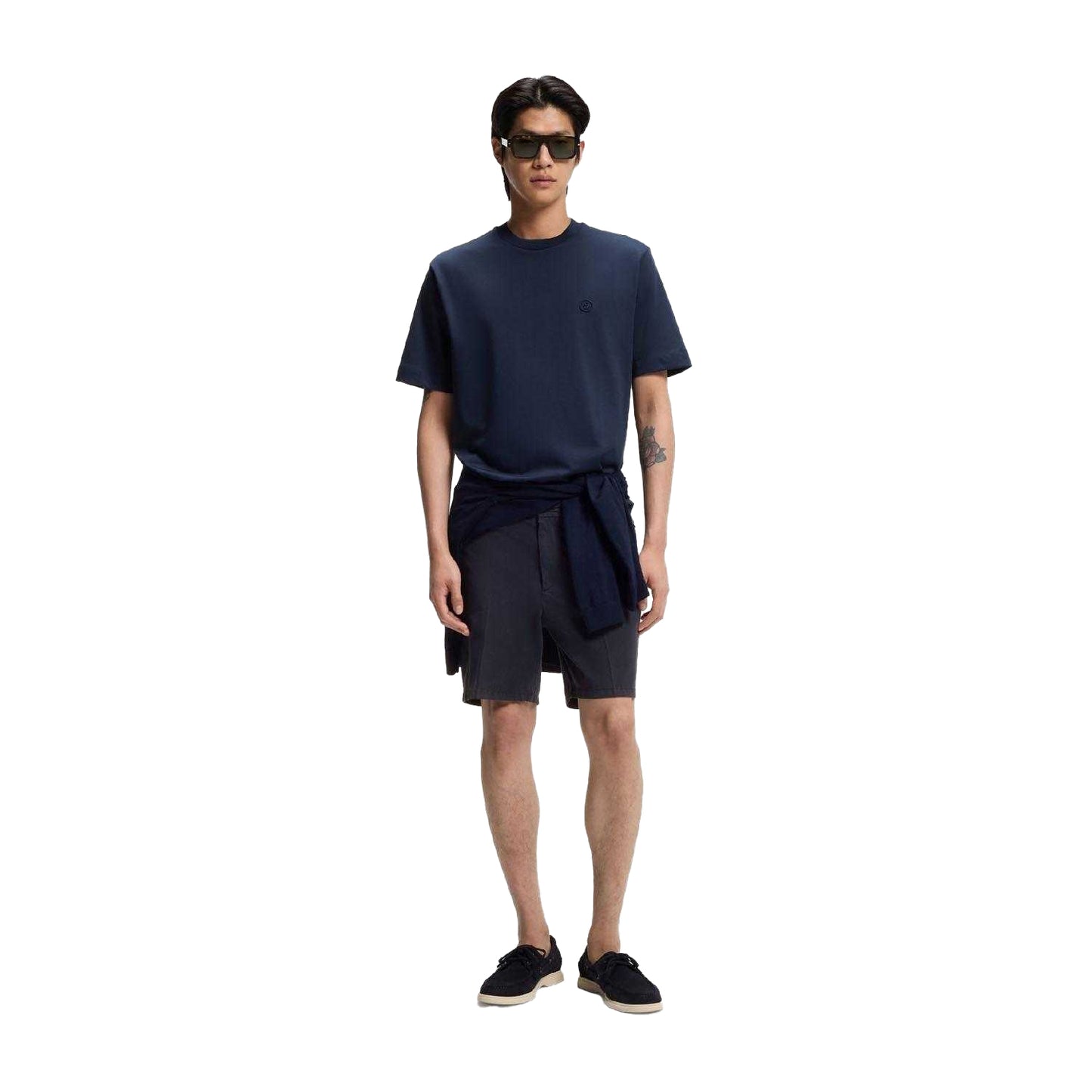 Dark Blue - Pack Shot - Boss Mens H-Kane1 Modern Shorts