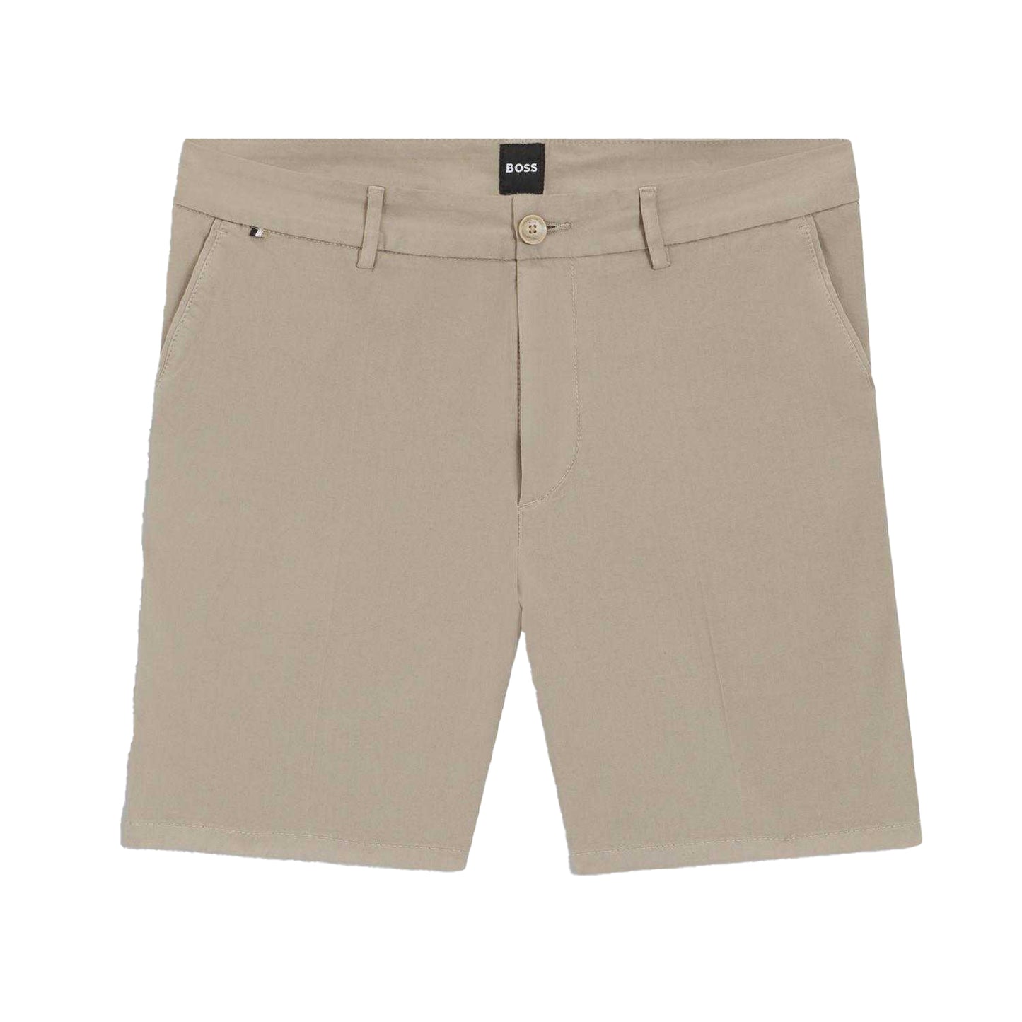 Beige - Front - Boss Mens H-Kane1 Modern Shorts