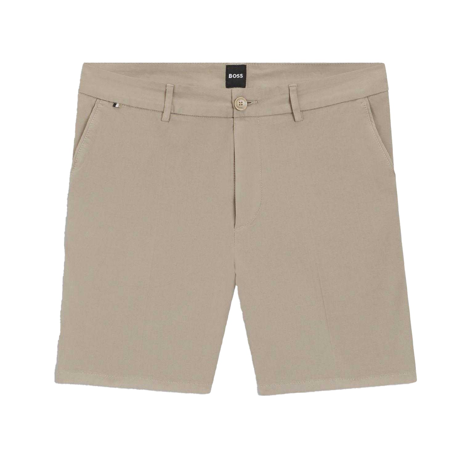 Beige - Front - Boss Mens H-Kane1 Modern Shorts