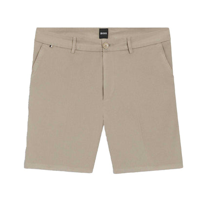 Beige - Front - Boss Mens H-Kane1 Modern Shorts