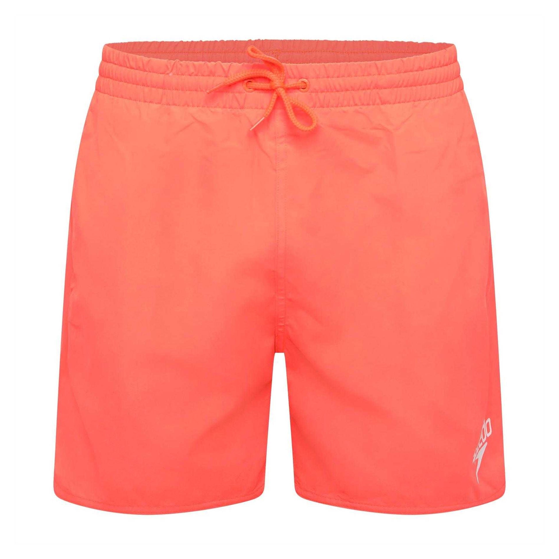 Red - Front - Speedo Mens Essential Swim Shorts