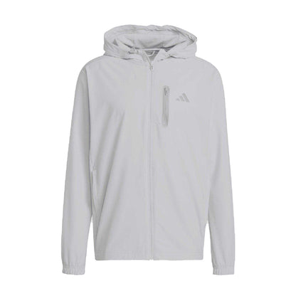 Grey - Front - Adidas Mens Track Jacket