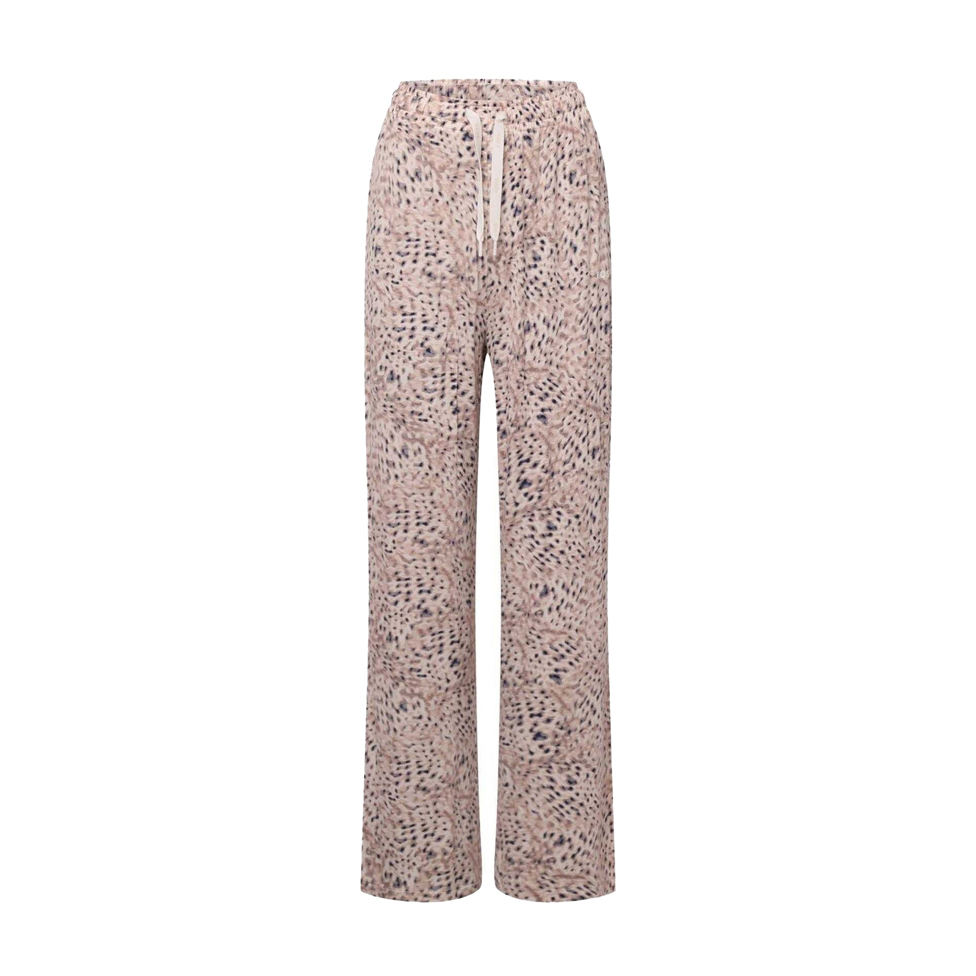 Multicoloured - Front - Boss Womens-Ladies Leopard Print Jogging Bottoms