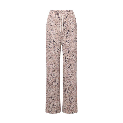 Multicoloured - Front - Boss Womens-Ladies Leopard Print Jogging Bottoms