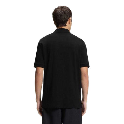 Black - Back - Hugo Mens Dalomino Contrast Logo Polo Shirt