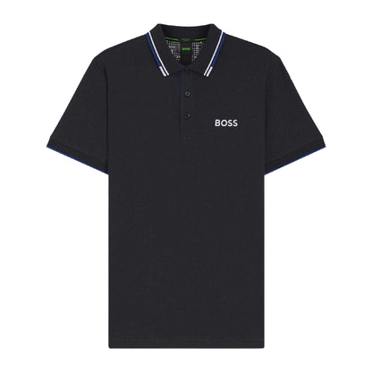 Dark Blue - Front - Boss Mens Paddy Pro Pique Regular Polo Shirt