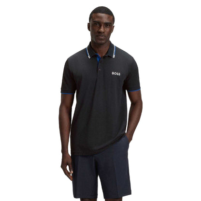 Dark Blue - Side - Boss Mens Paddy Pro Pique Regular Polo Shirt