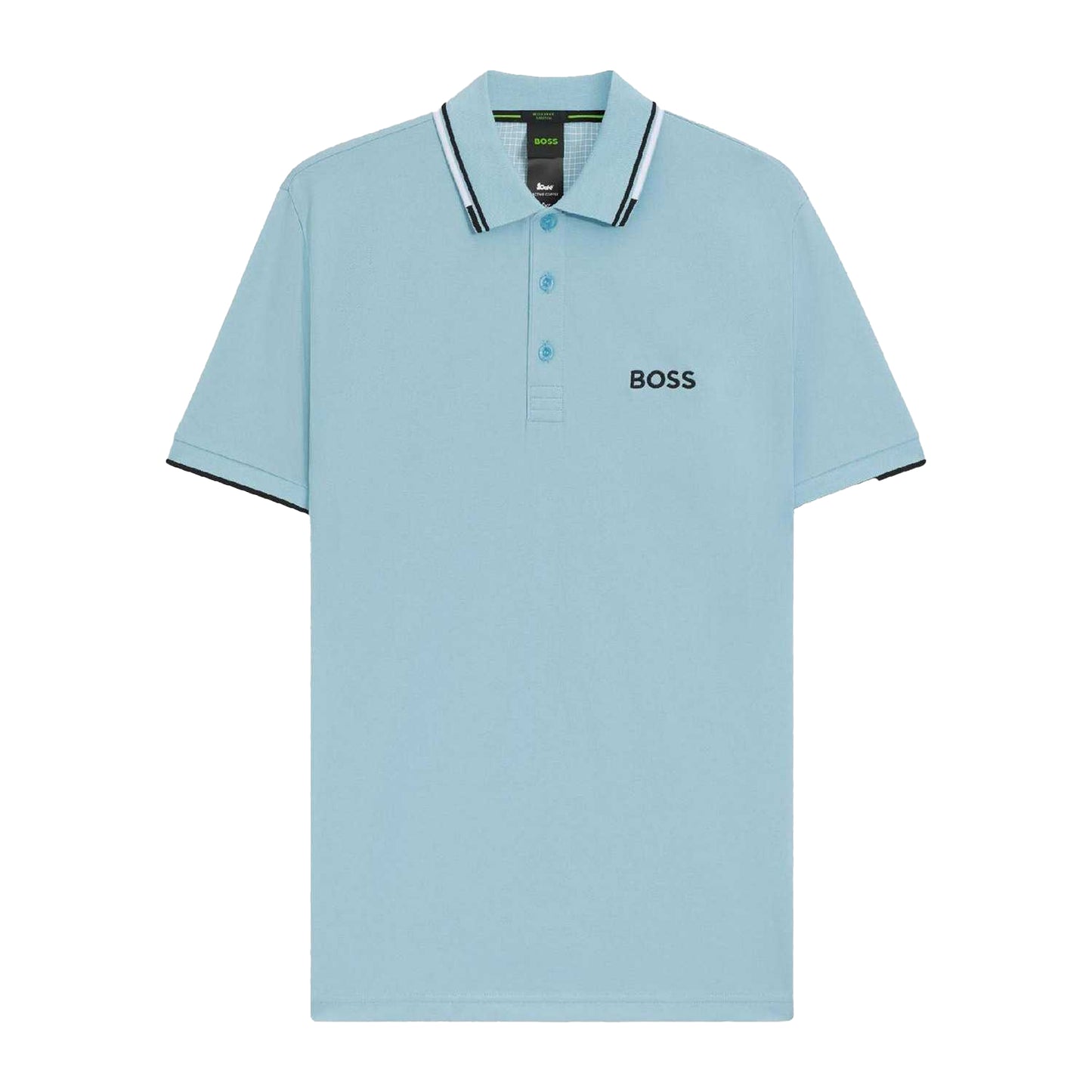 Blue - Front - Boss Mens Paddy Pro Pique Regular Polo Shirt