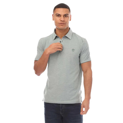 Teal - Front - Timberland Unisex Adult Baboosic Brook Oxford Polo Shirt