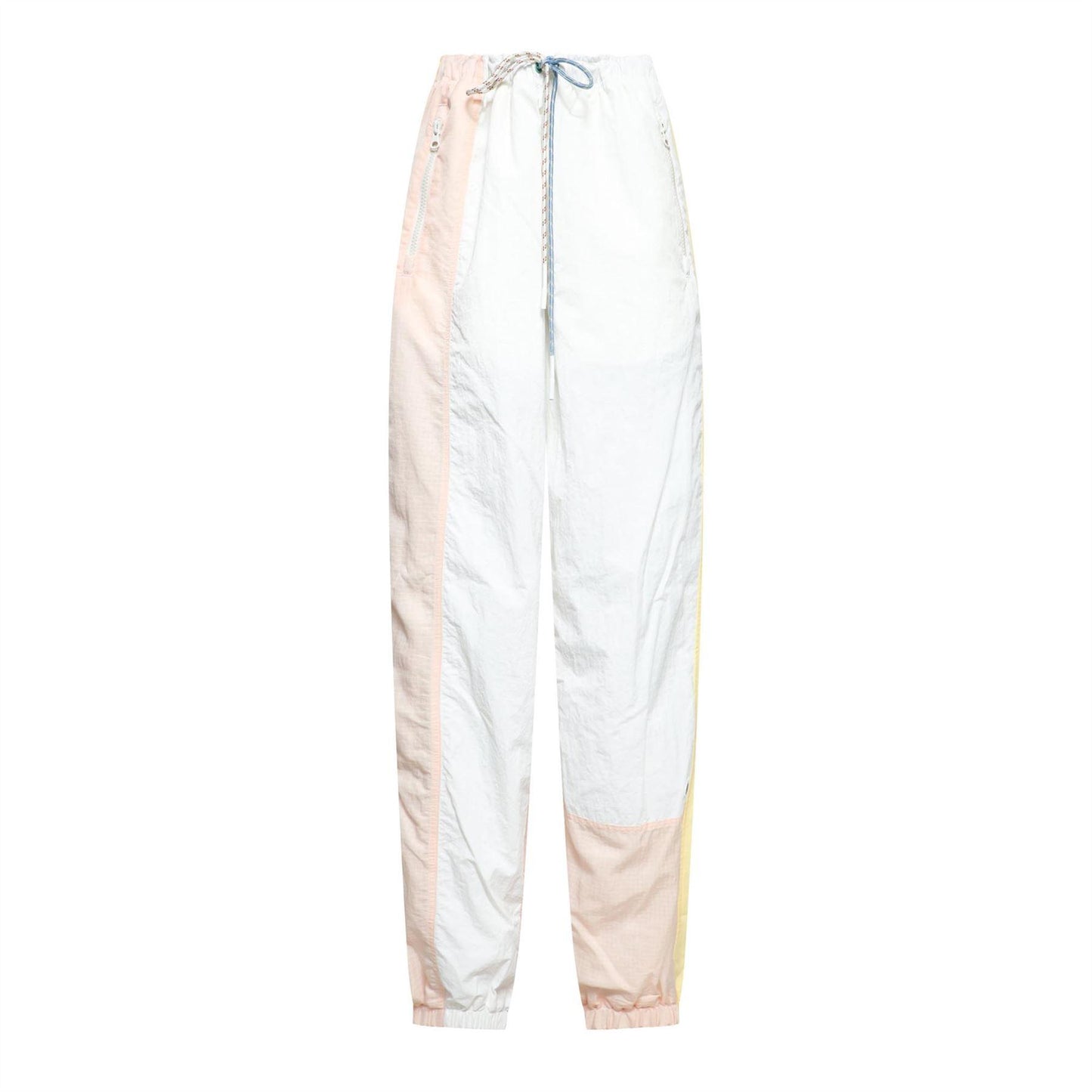 Cream - Front - Lacoste Womens-Ladies Colour Block Jogging Bottoms