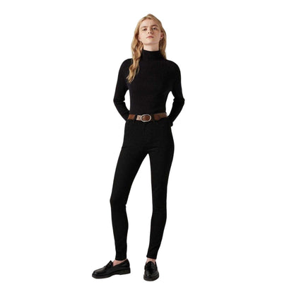 Black - Lifestyle - Levis Womens-Ladies High Rise Skinny Jeans