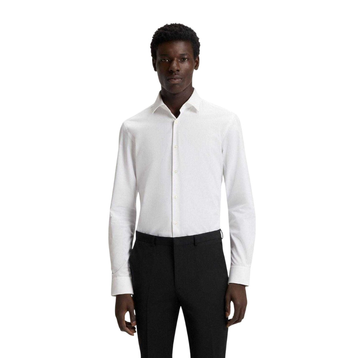 White - Lifestyle - Hugo Mens Kenno Slim Business Shirt