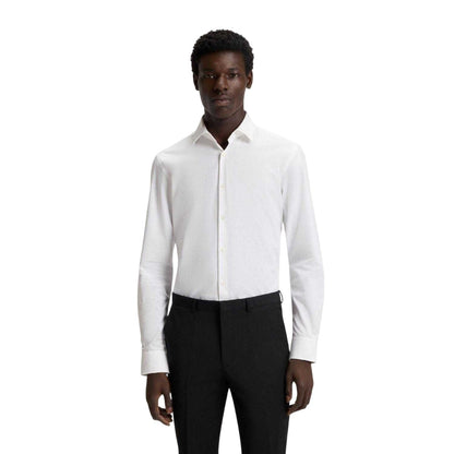White - Lifestyle - Hugo Mens Kenno Slim Business Shirt