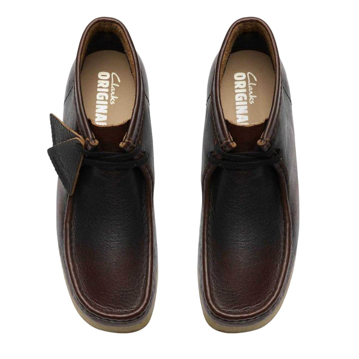 Brown - Close up - Clarks Mens Wallabee Suede Boots
