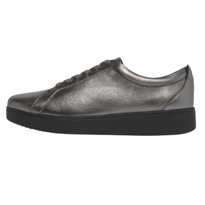 Grey - Side - Fit Flop Womens-Ladies Rally Trainers