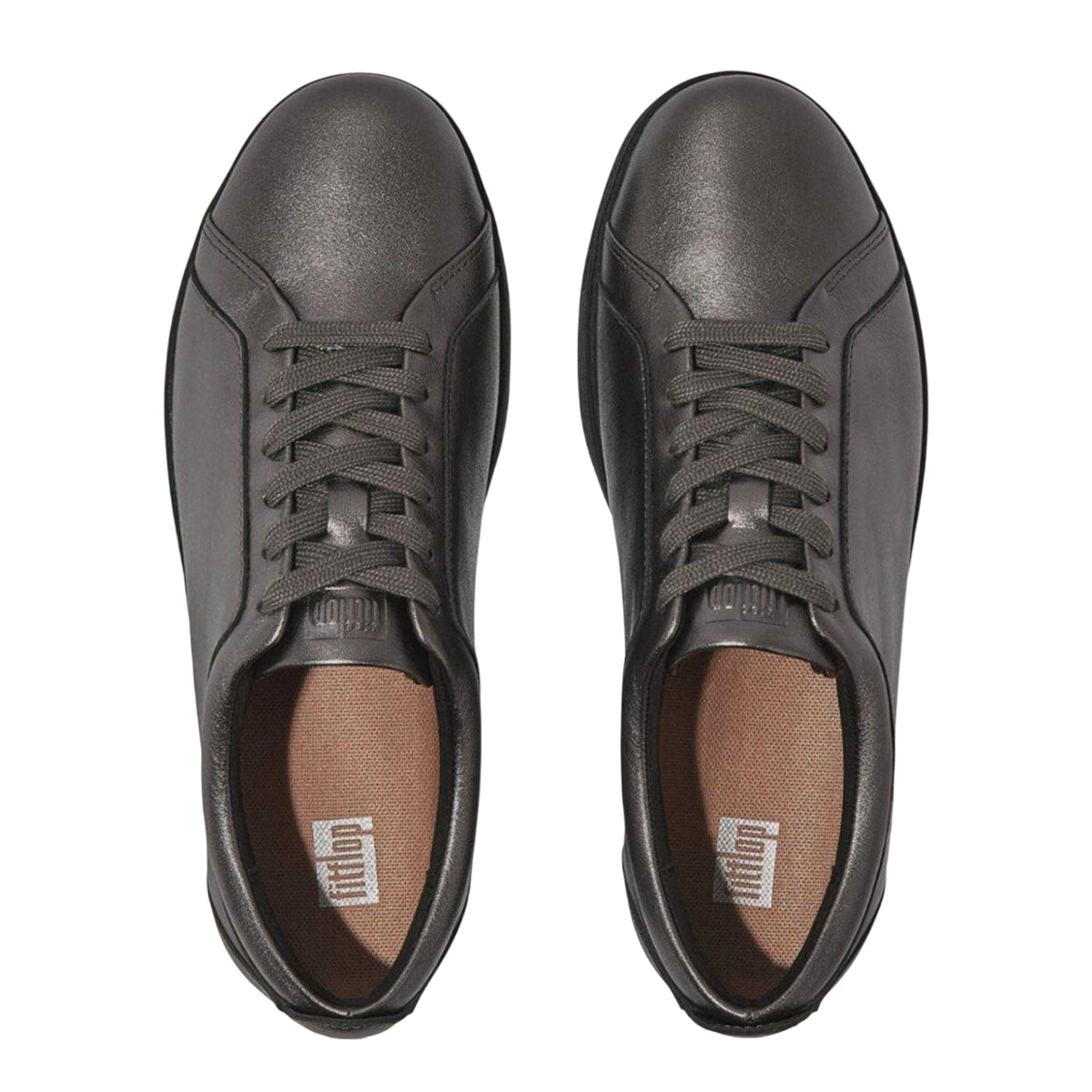 Grey - Lifestyle - Fit Flop Womens-Ladies Rally Trainers