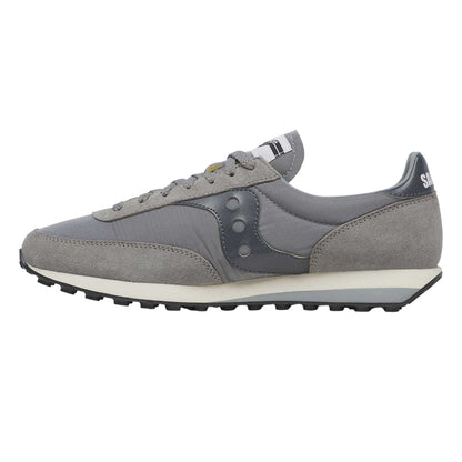 Grey - Pack Shot - Saucony Womens-Ladies Originals 80 Suede Trainers