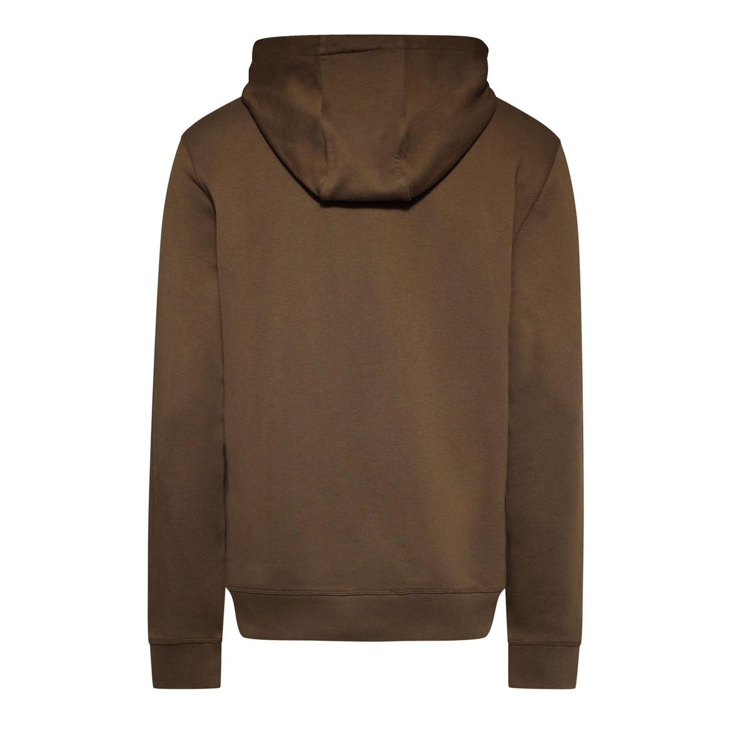 Brown - Back - Hugo Mens Logo Terrycloth Hoodie