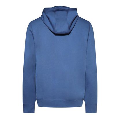 Blue - Back - Hugo Mens Logo Terrycloth Hoodie