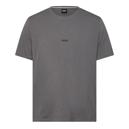 Grey - Front - Boss Mens Unique Cotton Stretch Pyjama Top