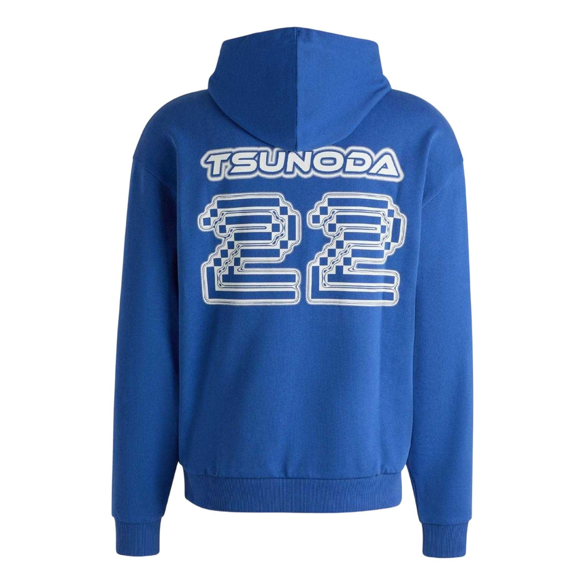 Blue - Back - Hugo Mens Vcarb Racing Bulls Back Print Hoodie