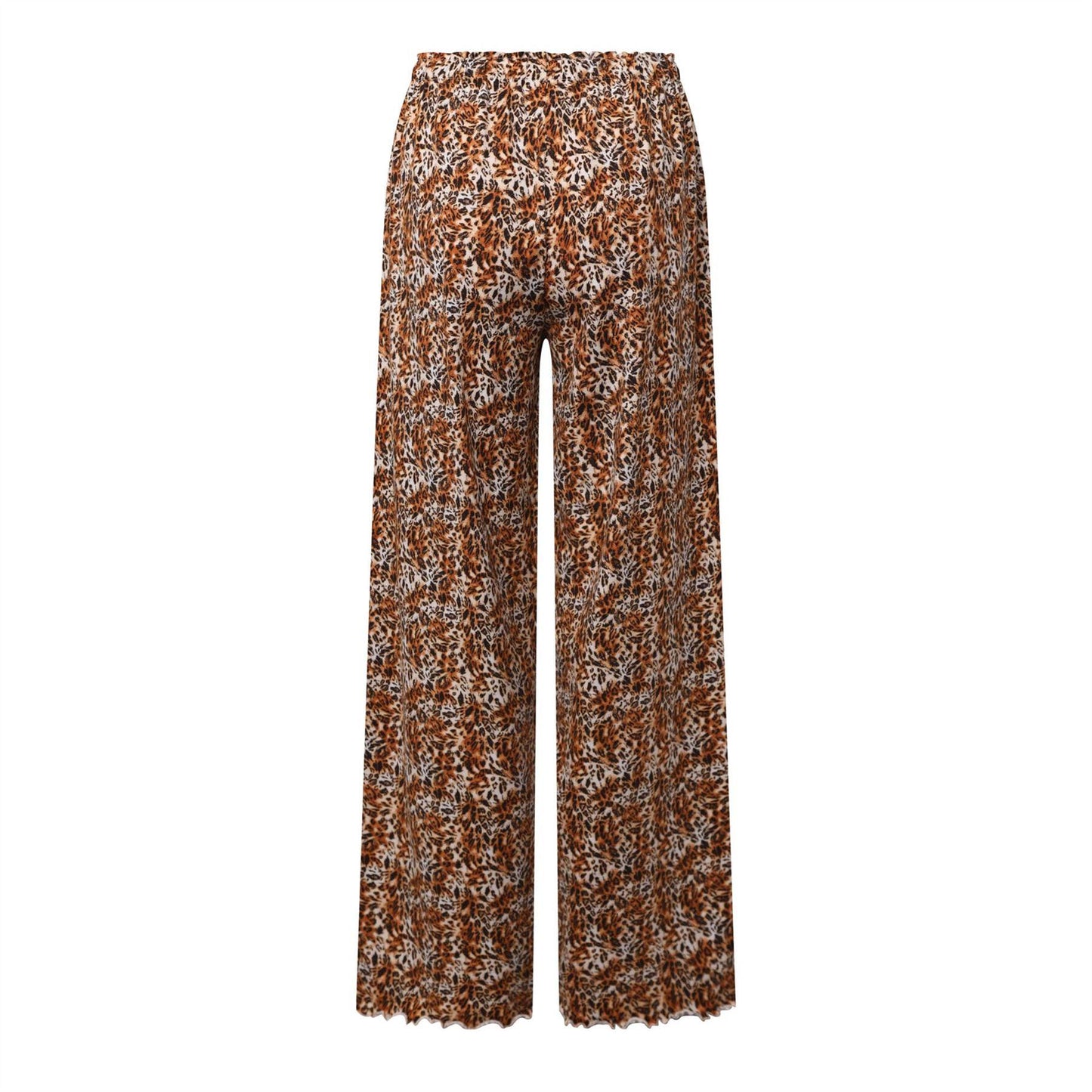 Brown-Multicoloured - Back - Hugo Womens-Ladies Stretch Jersey Pyjama Bottoms