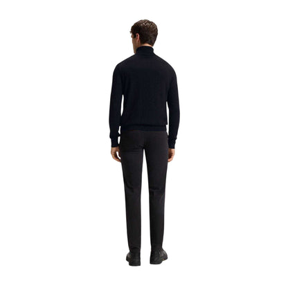 Black - Back - Boss Mens Akiro Roll Neck Sweatshirt
