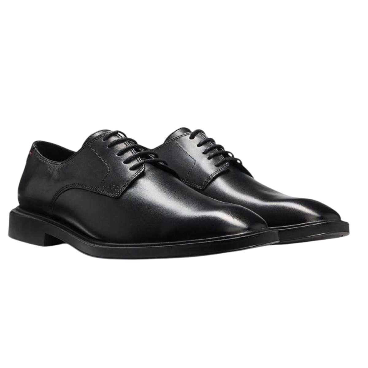Black - Front - Hugo Mens Gryff Leather Derby Shoes