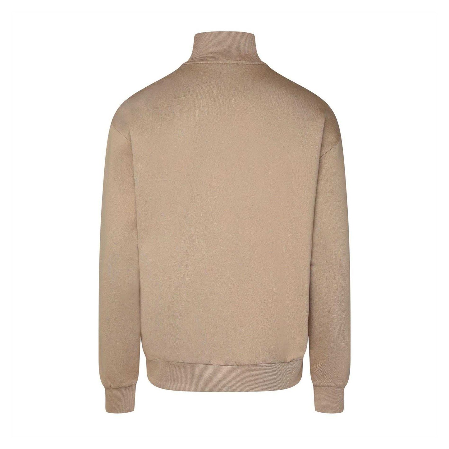 Beige - Back - Hugo Mens Neeler Quarter Zip Sweatshirt