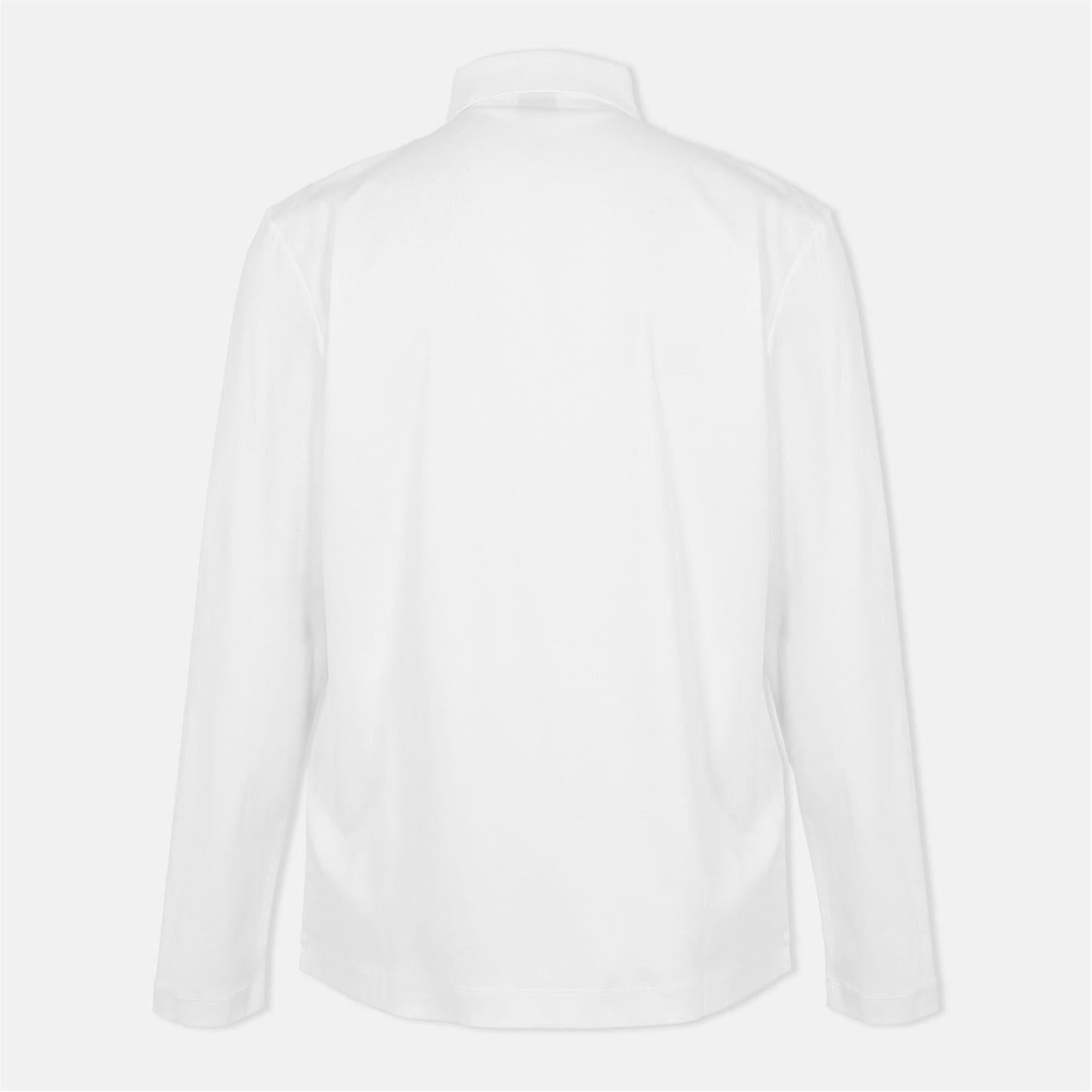 Natural White - Back - Hugo Mens C-Paley 01 Long-Sleeved Polo Shirt