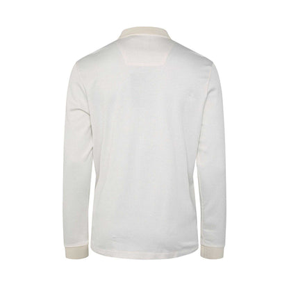 White - Back - Hugo Mens H-Pado 431 Long-Sleeved Polo Shirt