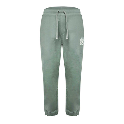Green - Front - Hugo Mens Dilbero Smoke Logo Jogging Bottoms