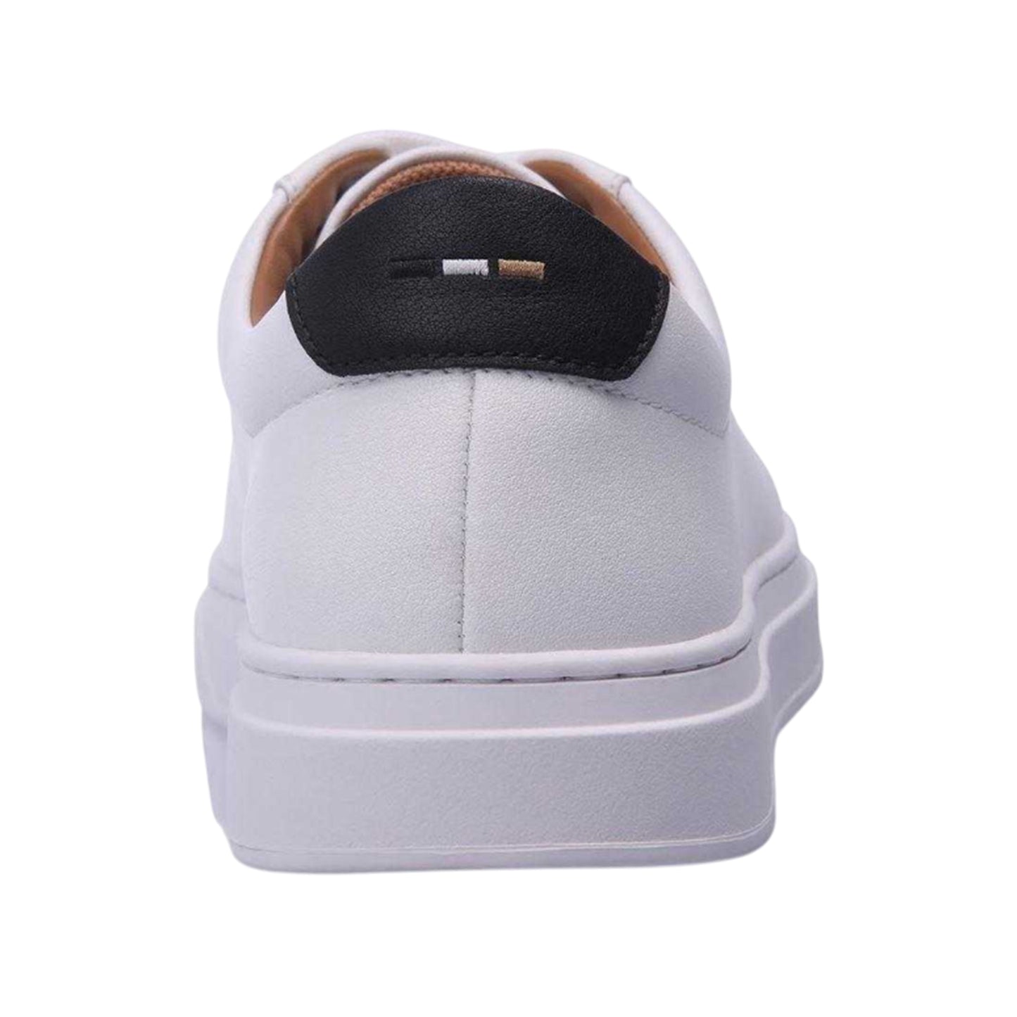 Natural - Back - Boss Mens Kieran Leather Trainers