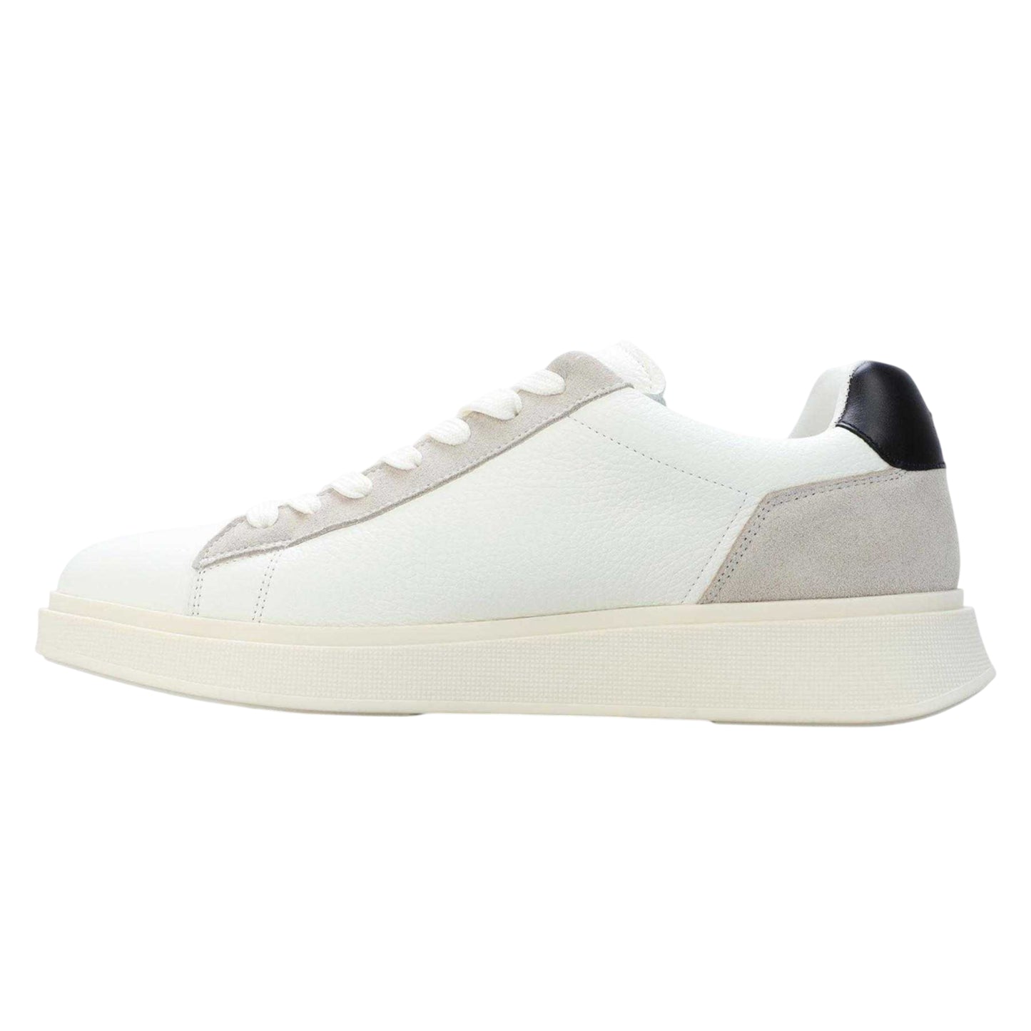 Natural - Side - Boss Mens Bulton Leather Running Trainers