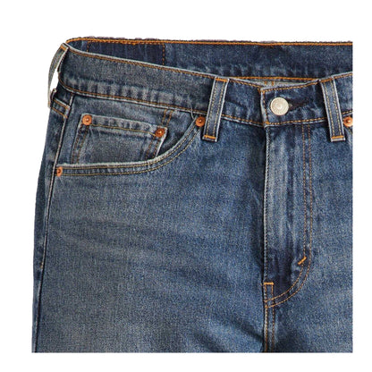 Blue - Side - Levis Mens 505 Straight Leg Regular Jeans