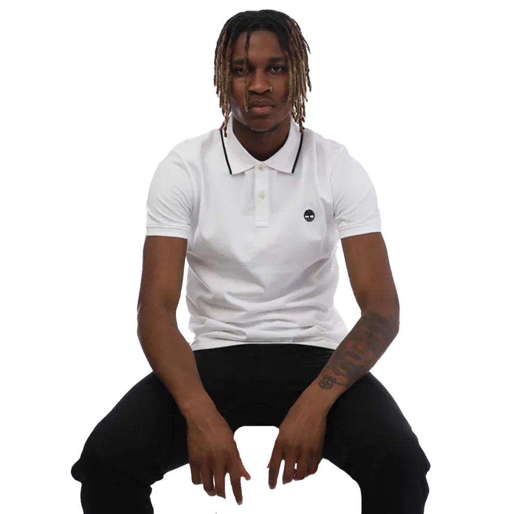 White - Side - Timberland Mens Millers River Polo Shirt