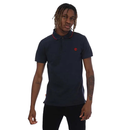 Navy - Front - Timberland Mens Millers River Polo Shirt