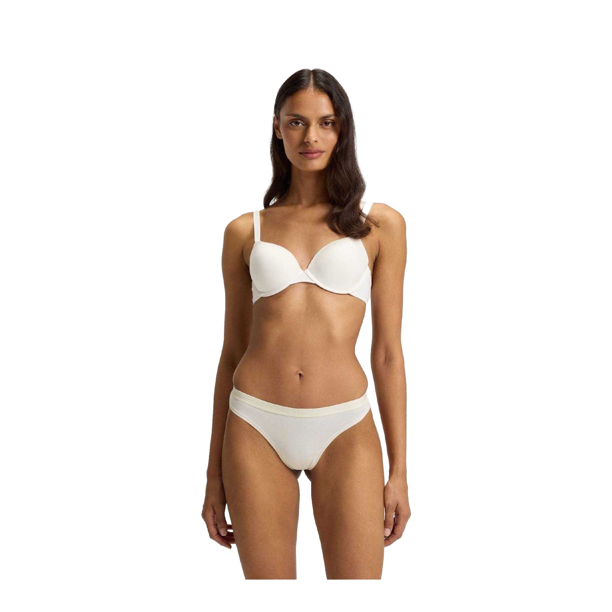 Cloud-Sand-Light Pink - Side - Boss Womens-Ladies Logo Thong (Pack of 3)