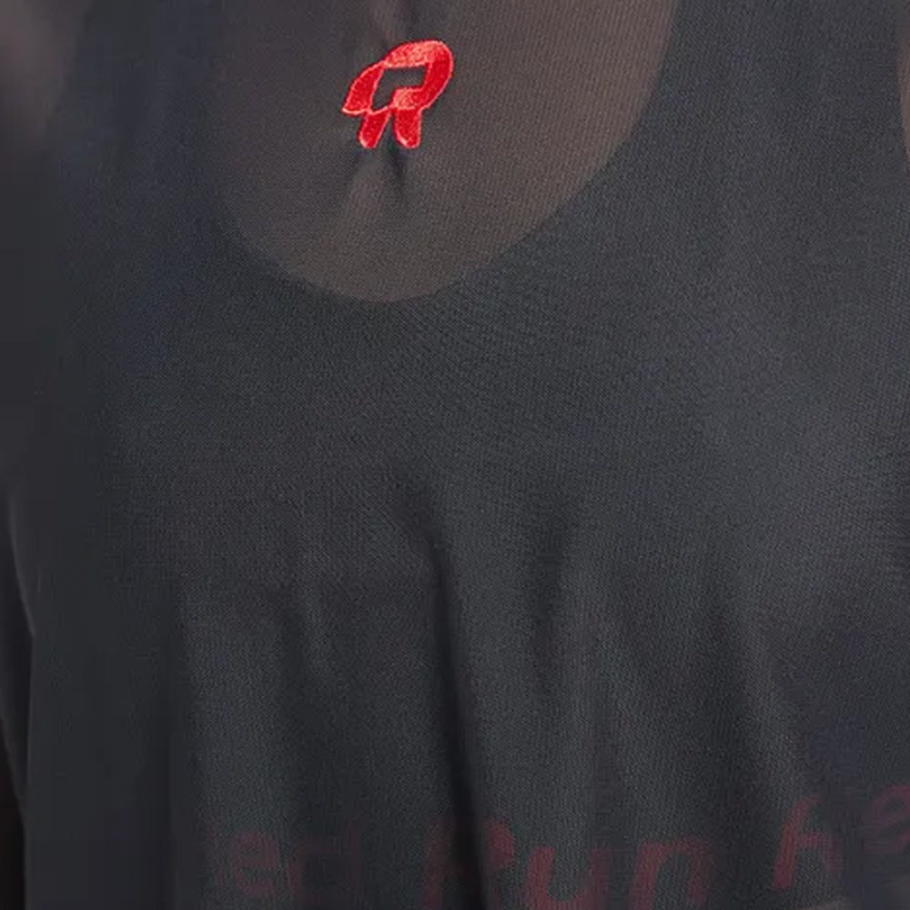 Black - Lifestyle - Red Run Womens-Ladies Inky Mesh Oversized T-Shirt